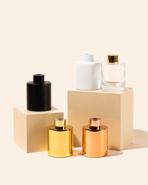 5oz mod diffuser set- translucent naked w/lustrous gold collar pack of 12